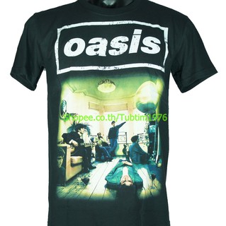 เสื้อยืดสีขาวเสื้อวง Oasis เสื้อวงดังๆ วินเทจ เสื้อวินเทจ โอเอซิส OAS1492S-4XL