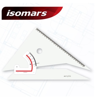 ISOMARS Adjust Square ไม้ฉากปรับมุม 8 นิ้ว / 12 นิ้ว