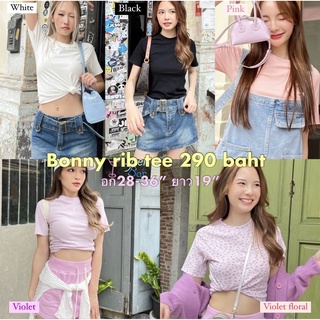 Cintage♡ CT1815 Bonny rib tee by cintage237 🍑 เสื้อยืด