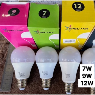 *SPECTRA หลอดกลม หลอดไฟ กลม 7W,9W,12W แสงขาว เดย์ไลท์ (ขั้ว E27) รหัส 400353