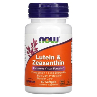 NOW Foods, Lutein &amp; Zeaxanthin, 60 Softgels