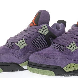 Nike Air Jordan 4 Retro "Canyon Purple" AJ4 รองเท้าผ้าใบลําลอง เหมาะกับการวิ่ง กลางแจ้ง แฟชั่นสําหรับผู้ชาย