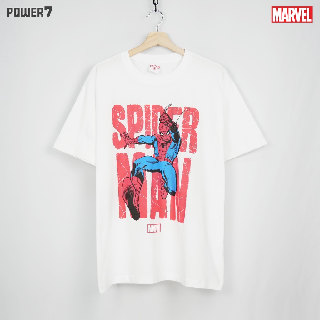 Power7Shop เสื้อยืดการ์ตูน มาร์เวล Spider Man ลิขสิทธ์แท้ MARVEL COMICS T-SHIRTS (MVX-026) — صورة 8