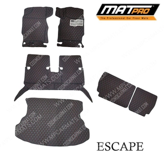 MatPro พรมปูพื้นเข้ารูป5D 6D Premium Fitted Leather Car Mats สำหรับรถรุ่น Ford ESCAPE ปี2000-2005