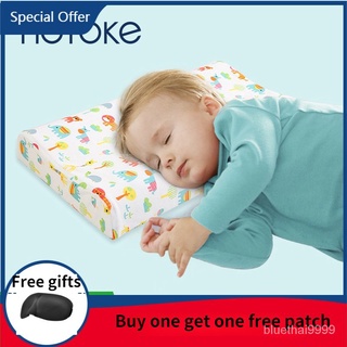 【บลูไดมอนด์】Kids Pillow Natural Latex Baby Bed Pillows For Sleeping Cartoon Printing Children Pillows For Bedroom Sleep