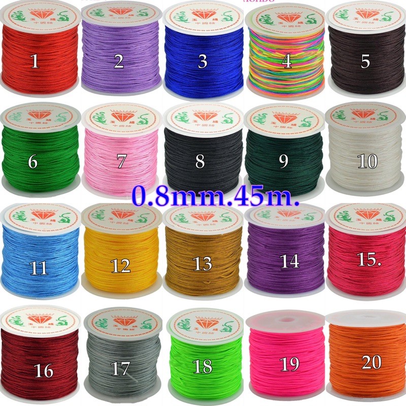 เชือกไนล่อน 0.8 มิลลิเมตร 45 เมตร ราคาถูก Shopee Lazada