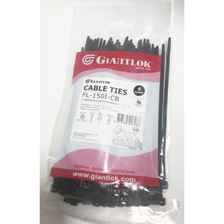 Cable Tie สายรัด 6 นิ้ว FL-150I-C GIANTLOK สีดำ