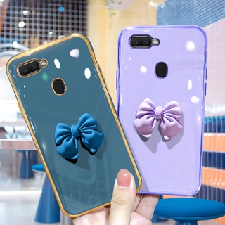 เคสโทรศัพท์มือถือ ประดับโบว์ 3D หรูหรา สําหรับ OPPO case A5S A3S A12 A15 A54 F9 F11 Pro A9 A5 2020 A92 A52 A53 A94 A16 A12E Reno 2 3 4 5