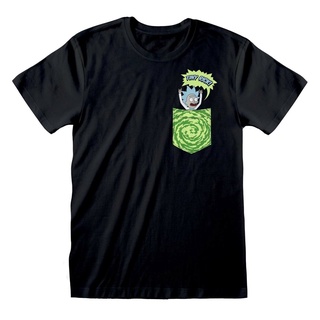 【Hot】เสื้อยืด พิมพ์ลาย Rick And Tiny Pocket Rick ฤดูร้อน สําหรับผู้ชาย XS-3XL
