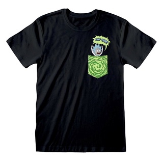 【Hot】เสื้อยืด พิมพ์ลาย Rick And Tiny Pocket Rick ฤดูร้อน สําหรับผู้ชาย XS-3XL