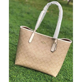 COACH 5696 CITY TOTE IN SIGNATURE CANVAS