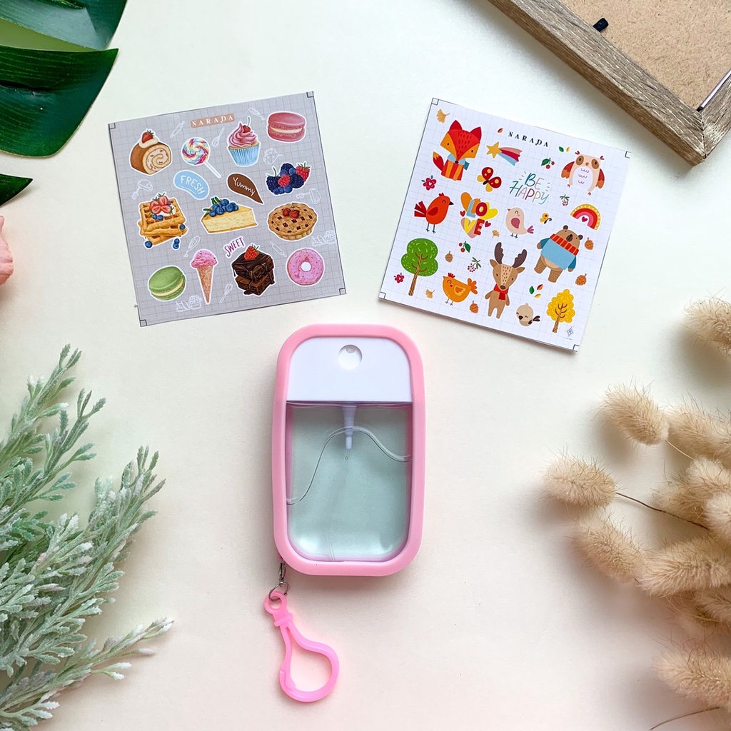 ?เเถมฟรี สติ๊กเกอร์สุดคิ้วท์ ❗✨สเปรย์แอลกอฮอล์ แบบหมุน 50 ml?  by NaradaAsia ?