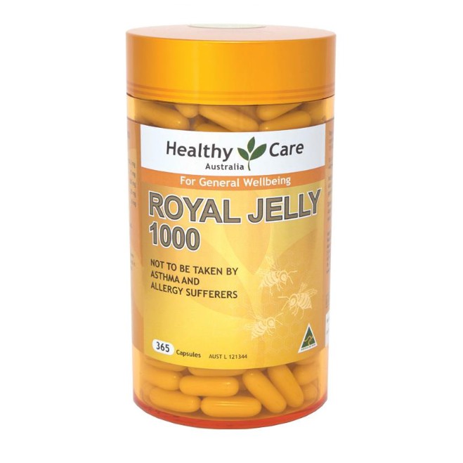 ROYAL JELLY 1000 365 capsules นมผึ้งแท้ นำเข้าจากออสเตรเลีย