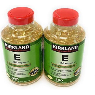 วิตามินอี Kirkland Signature Vitamin E 400 I.U 500 เม็ด