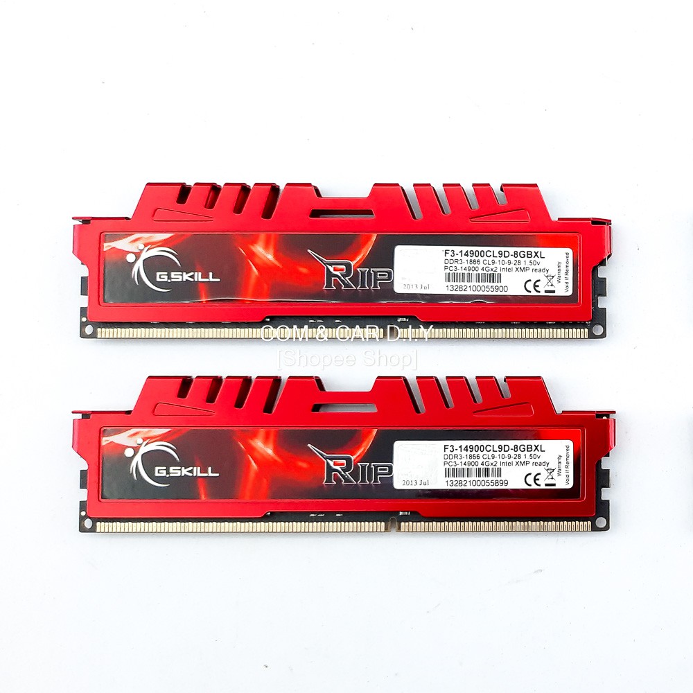 DDR3 G.Skill Ripjaws X 8GB(4x2) 1866Mhz CL9-10-9@1.5v Intel XMP Ready