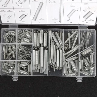 สปริง สปริงดัน สปริงกด อะไหล่ ชุดสปริง จำนวน 200 ชิ้น พร้อมกล่องพลาสติก Spring Assortment 200PCS with tool box