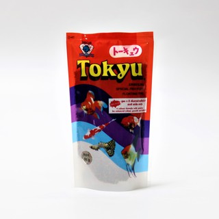 Tokyu อาหารปลาสวยงาม 50 g. (เร่งสี เร่งโต เร่งวุ้น เพิ่มสาหร่ายสไปรูลิน่า)