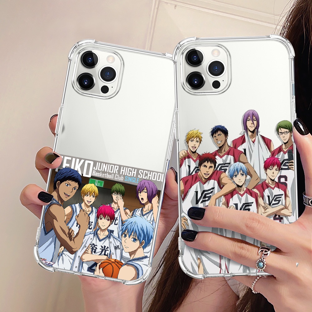 เคสโทรศัพท์มือถือแบบนิ่ม ใส กันกระแทก ลายอะนิเมะ Kuroko's Basketball สําหรับ iPhone X XS Max XR 12 1