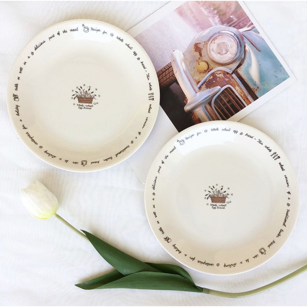 (พร้อมส่ง) Corelle Plate จานสีตุ่น