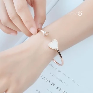 GLAMOR✨สมหวังความรัก แหวนแฟชั่น กําไลข้อมือผู้หญิง กำไลข้อมือแฟชั่น กำไลหัวใจ ของขวัญให้ผู้หญิง