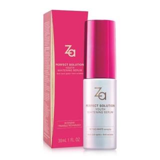 ถูกสุด Za perfect solution youth whitening serum ซีเอ เพอร์เฟ็ค โซลูชั่น ยูธ ไวท์เทนนิ่ง เซรั่ม 30มล