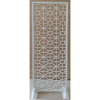 ฉากกั้นห้องลายฉลุL001เบิ้ลขอบ 60x180Cm.มีขาตั้งพร้อมให้