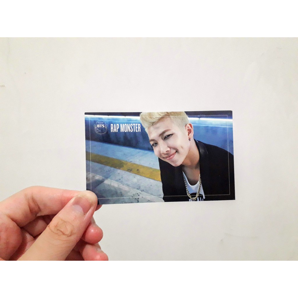 Photocard Official Rap Monster/RM BTS DARK & WILD ALBUM