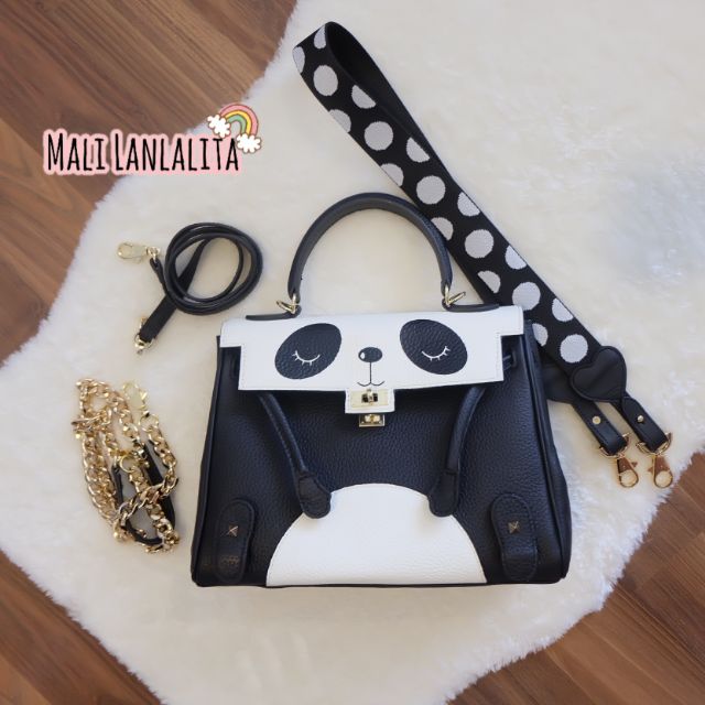 Panda Kelly 28 cm. (ลิมิเต็ด) หนังแท้ 100%