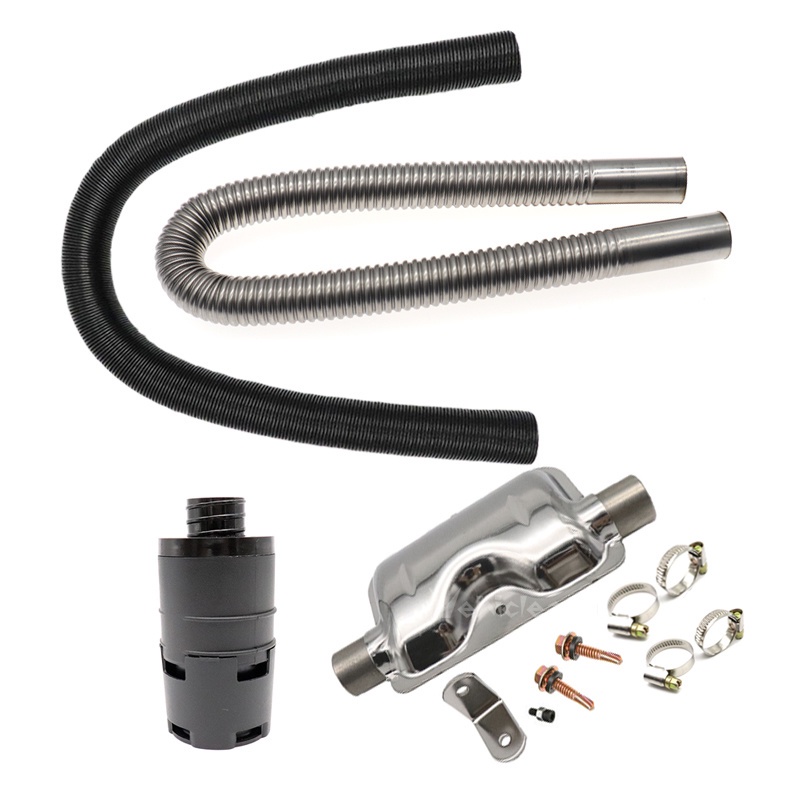 Diesel Parking Heater  For Webasto Eberspacher 24mm Exhaust Silencer   25mm Filter   2 Pipe Air Dies