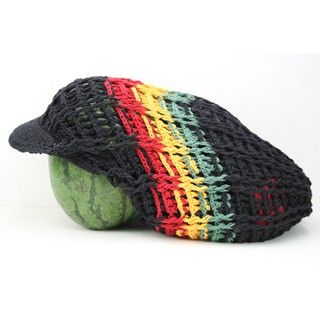 สินค้าราสต้า Cap Dreadlocks Oversize Black Net Rasta หมวกโครเชต์ราสต้าสีดำ สำหรับผมทรง DREADLOCKS