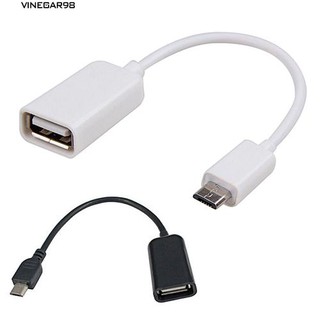 👍vinegar98🔋สาย USB Micro USB ชายไปยัง USB 2.0 Female OTG Converter Samsung S3 S4