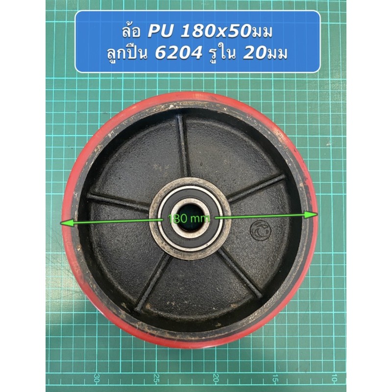 (โรงงานขายเอง) ล้อhandlift PU ขนาด 180x50mm