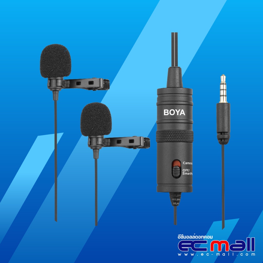 Microphone BOYA BY-M1DM Dual Omni-directional Lavalier Mic