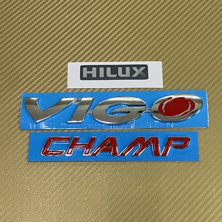 โลโก้ Hilux สติ๊กเกอร์ vigo Champ ติดท้าย ยกชุด 3  ชิ้น