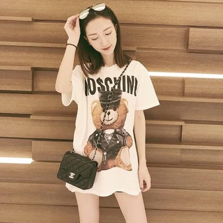 เสื้อยืด moschino ลายหมี ทรงโอเวอร์