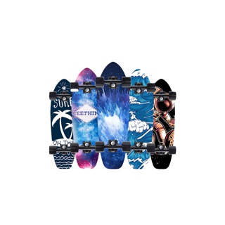 [ส่งฟรี] พร้อมส่ง Skateboards สเก็ตบอร์ สเก็ตบอร์ดเด็กและผู้ใหญ่ กันลื่น ความมั่นคงแข็งแรงและการยึดเกาะที่ดี