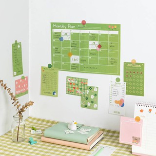 Rosyposy โน๊ตแผ่น Monthly plan เซ็ต 43 แผ่น มี 4 สี