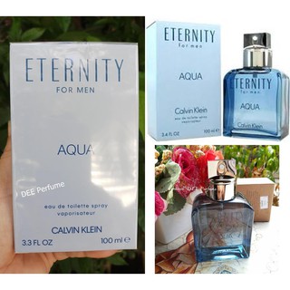 Ck Eternity Aqua For men 100 มิล กล่องเทสเตอร์ น้ำหอมแท้100%  น้ำหอมชาย กลิ่นสดชื่น