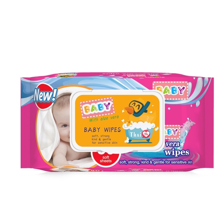 Boqi Factory ทิชชู่เปียกเด็ก ทิชชู่เปียก ทิชชู่เปียก 40 แผ่น กระดาษทิชชู่เปียกเด็ก กระดาษทิชชู่เปียก Baby NewWipes