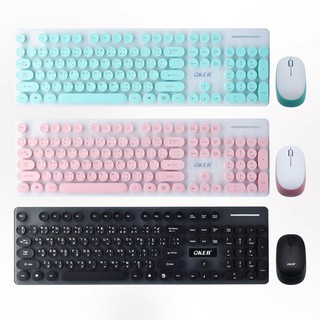 WIRELESS DESKTGT KEYBOARD &amp; MOUSE OKER K520