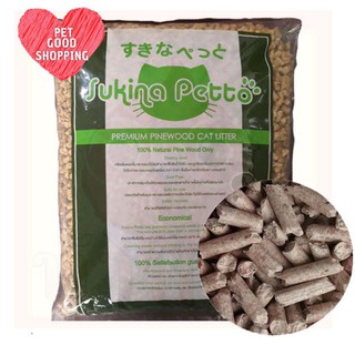 ขี้เลื่อยอัดเม็ด ไม้สน Sukina Petto Pinewood (10 ลิตร/ถุง) -…