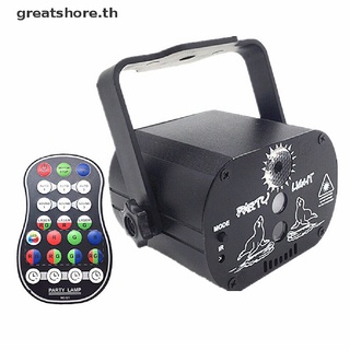 【greatshore】ไฟโปรเจคเตอร์เลเซอร์ Led RGB 60 แบบ สําหรับเวที ปาร์ตี้ KTV DJ ดิสโก้