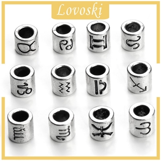 ( Lovoski ) จี้ลูกปัด 12 ราศีเครื่องประดับ 60 ชิ้น