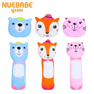 Nuebabe เซ็ต หมอนหลุม หมอนข้างลายการ์ตูน ตัวหมอนและ หมอนข้าง ผลิตจาก ผ้า Cotton 100%