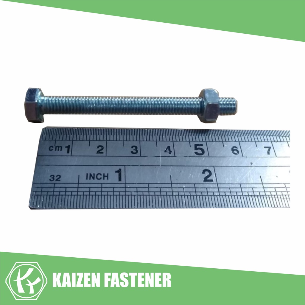 น็อต M6x60 + น็อต (10 คีย์)