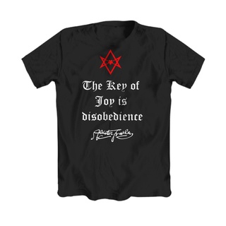 [100% Cotton] เสื้อยืดลําลอง แขนสั้น พิมพ์ลาย Esoteric Thelema Key of Joy - Aleister Crowley Ordo Templi Orientis เข้ากั