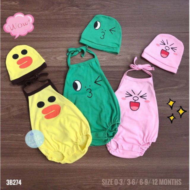 Toeytuo Shop ชุดเด็กอ่อน Set บอดี้ Line สุดน่ารัก