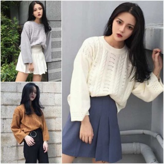พร้อมส่ง Sweater ลายฉลุน่ารักมาก 💕