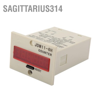 Sagittarius314 Jdm11-6H เครื่องนับอิเล็กทรอนิกส์ 6 หลัก Ac220V Dc36V Dc 24V 12V