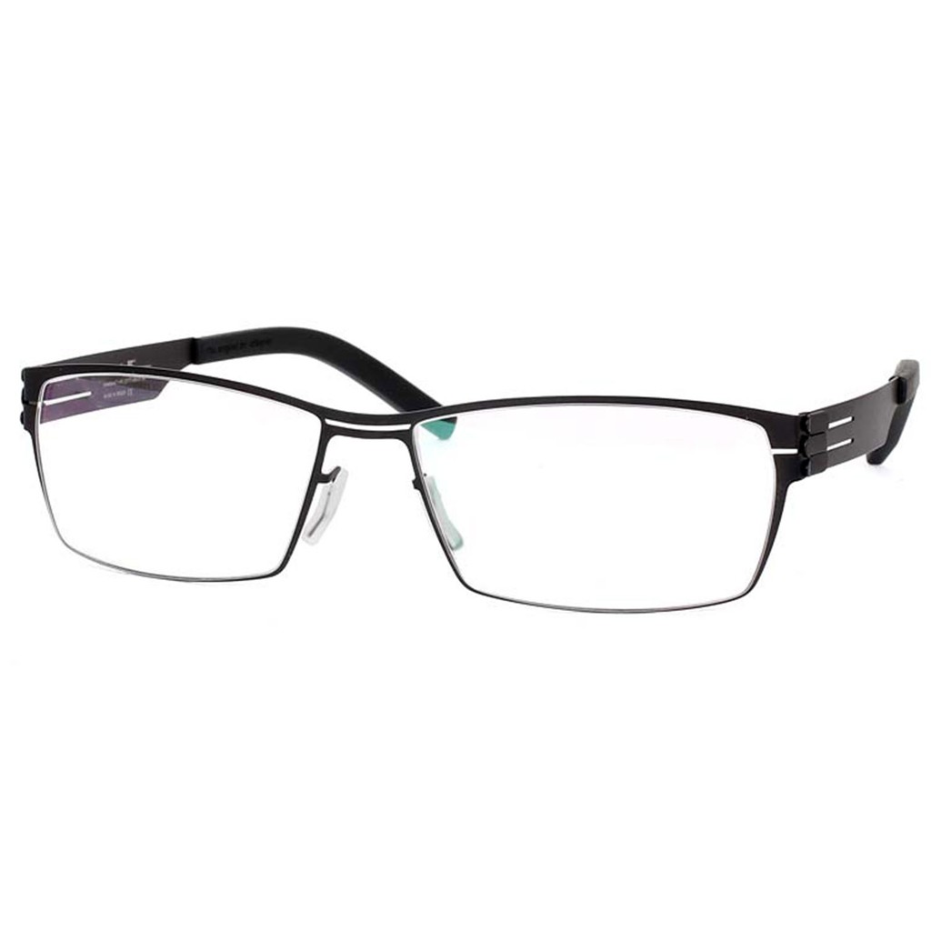 Fashion แว่นตา รุ่น IC BERLIN Model sanetsch 001 C-1 สีดำ  กรอบแว่นตา (สำหรับตัดเลนส์) ไม่ใช้น้อต Eyeglass frame